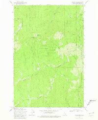 preview thumbnail of historical topo map of Clearwater County, ID in 1969