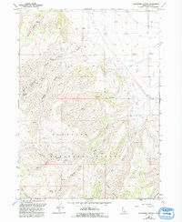 Download a high-resolution, GPS-compatible USGS topo map for Buckhorn Canyon, ID (1992 edition)