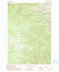 Download a high-resolution, GPS-compatible USGS topo map for Burgdorf Summit, ID (1990 edition)