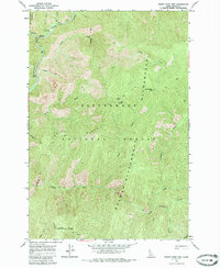 Download a high-resolution, GPS-compatible USGS topo map for Burnt Strip Mtn, ID (1985 edition)