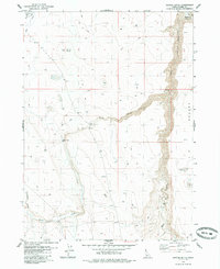 Download a high-resolution, GPS-compatible USGS topo map for Buster Butte, ID (1985 edition)