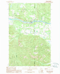preview thumbnail of historical topo map of Bonner County, ID in 1989