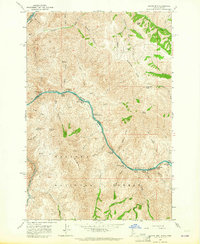 preview thumbnail of historical topo map of Nez Perce County, ID in 1963