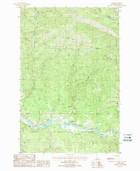 preview thumbnail of historical topo map of Shoshone County, ID in 1988