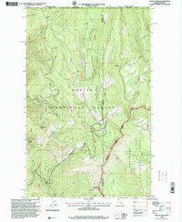 preview thumbnail of historical topo map of Lincoln County, ID in 1996