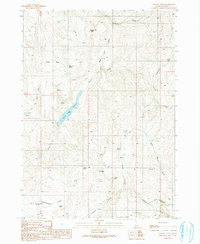 Download a high-resolution, GPS-compatible USGS topo map for Captain Butte, ID (1991 edition)