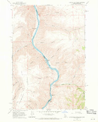 Download a high-resolution, GPS-compatible USGS topo map for Captain John Rapids, ID (1971 edition)