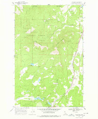 preview thumbnail of historical topo map of Bonner County, ID in 1968