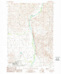 Download a high-resolution, GPS-compatible USGS topo map for Challis, ID (1989 edition)