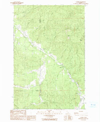 Download a high-resolution, GPS-compatible USGS topo map for Clarkia, ID (1991 edition)