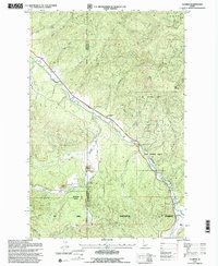 Download a high-resolution, GPS-compatible USGS topo map for Clarkia, ID (1997 edition)