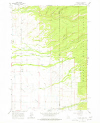 1965 Map of Alta, WY, 1977 Print