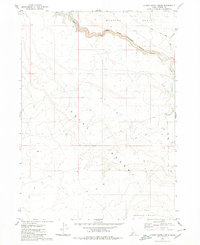 Download a high-resolution, GPS-compatible USGS topo map for Clover Butte North, ID (1980 edition)