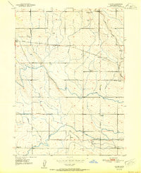 Download a high-resolution, GPS-compatible USGS topo map for Clover, ID (1951 edition)