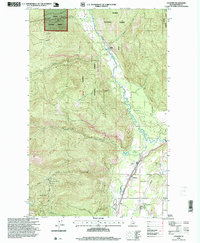 preview thumbnail of historical topo map of Bonner County, ID in 1996