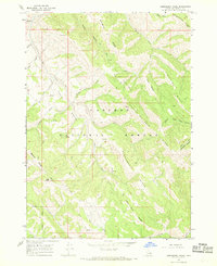Download a high-resolution, GPS-compatible USGS topo map for Commissary Ridge, ID (1969 edition)