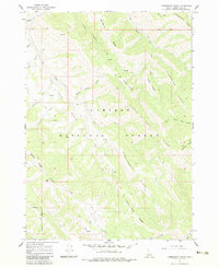 Download a high-resolution, GPS-compatible USGS topo map for Commissary Ridge, ID (1983 edition)