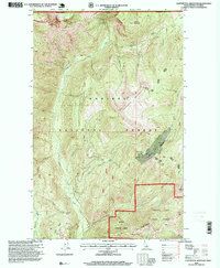 Download a high-resolution, GPS-compatible USGS topo map for Continental Mountain, ID (1999 edition)