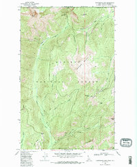 Download a high-resolution, GPS-compatible USGS topo map for Continental Mtn, ID (1985 edition)