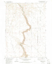 Download a high-resolution, GPS-compatible USGS topo map for Crowbar Gulch, ID (1981 edition)