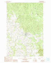 Download a high-resolution, GPS-compatible USGS topo map for Deary, ID (1991 edition)