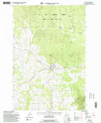 Download a high-resolution, GPS-compatible USGS topo map for Deary, ID (1997 edition)