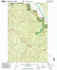 preview thumbnail of historical topo map of Bonner County, ID in 1996