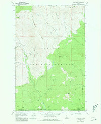 Download a high-resolution, GPS-compatible USGS topo map for Dodge Peak, ID (1981 edition)