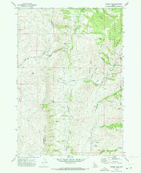 preview thumbnail of historical topo map of Gem County, ID in 1970