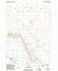 Download a high-resolution, GPS-compatible USGS topo map for Dorsey Butte, ID (1992 edition)