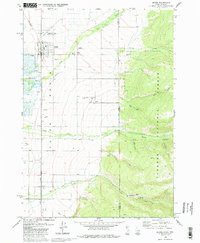 Download a high-resolution, GPS-compatible USGS topo map for Driggs, ID (1986 edition)