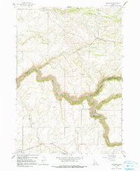 Download a high-resolution, GPS-compatible USGS topo map for Drummond, ID (1991 edition)