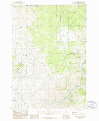 Download a high-resolution, GPS-compatible USGS topo map for Dry Buck Valley, ID (1986 edition)