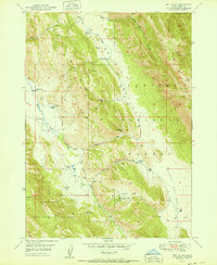 preview thumbnail of historical topo map of Caribou County, ID in 1951
