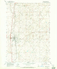 1964 Map of Dubois, ID, 1965 Print