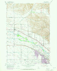 1953 Map of Eagle, 1973 Print