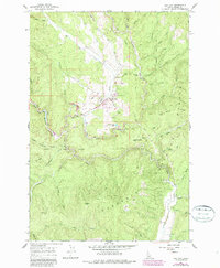 Download a high-resolution, GPS-compatible USGS topo map for Elk City, ID (1987 edition)
