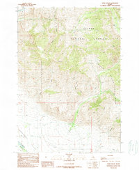 Download a high-resolution, GPS-compatible USGS topo map for Ennis Gulch, ID (1989 edition)
