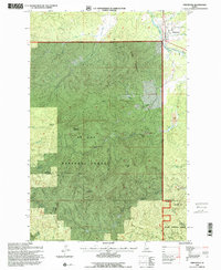 Download a high-resolution, GPS-compatible USGS topo map for Fernwood, ID (1997 edition)