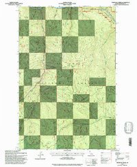 Download a high-resolution, GPS-compatible USGS topo map for Fishhook Creek, ID (1997 edition)