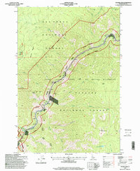 Download a high-resolution, GPS-compatible USGS topo map for Fivemile Bar, ID (1999 edition)