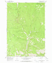 Download a high-resolution, GPS-compatible USGS topo map for Gibbonsville, ID (1977 edition)
