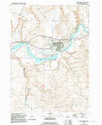 preview thumbnail of historical topo map of Glenns Ferry, Elmore County, ID in 1992