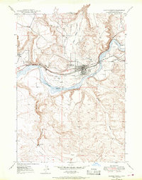 preview thumbnail of historical topo map of Glenns Ferry, Elmore County, ID in 1947