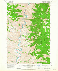 Download a high-resolution, GPS-compatible USGS topo map for Goldbug Ridge, ID (1964 edition)