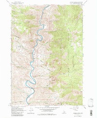 Download a high-resolution, GPS-compatible USGS topo map for Goldbug Ridge, ID (1980 edition)