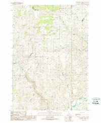 preview thumbnail of historical topo map of Custer County, ID in 1989