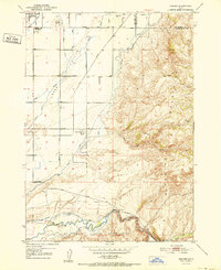 preview thumbnail of historical topo map of Bingham County, ID in 1952