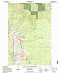 Download a high-resolution, GPS-compatible USGS topo map for Grave Peak, ID (1997 edition)
