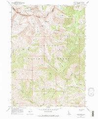 Download a high-resolution, GPS-compatible USGS topo map for Grays Peak, ID (1971 edition)